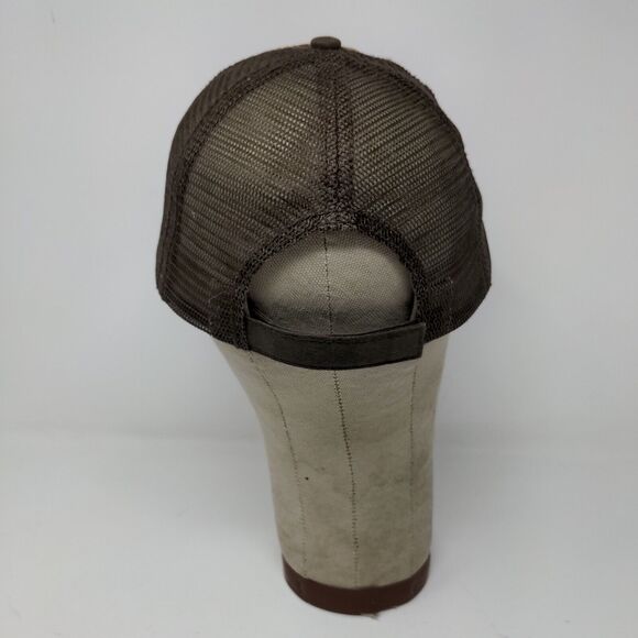 Co-Alliance Mens Hat Meshback Strapback Brown OSFA Embroidered Logo Farmer - Picture 7 of 11